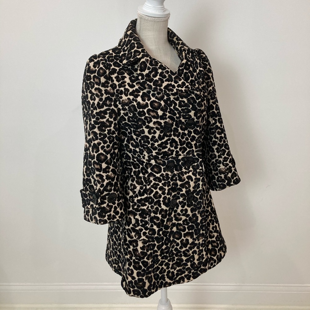 Forever 21 Leopard Double Breasted jacket M